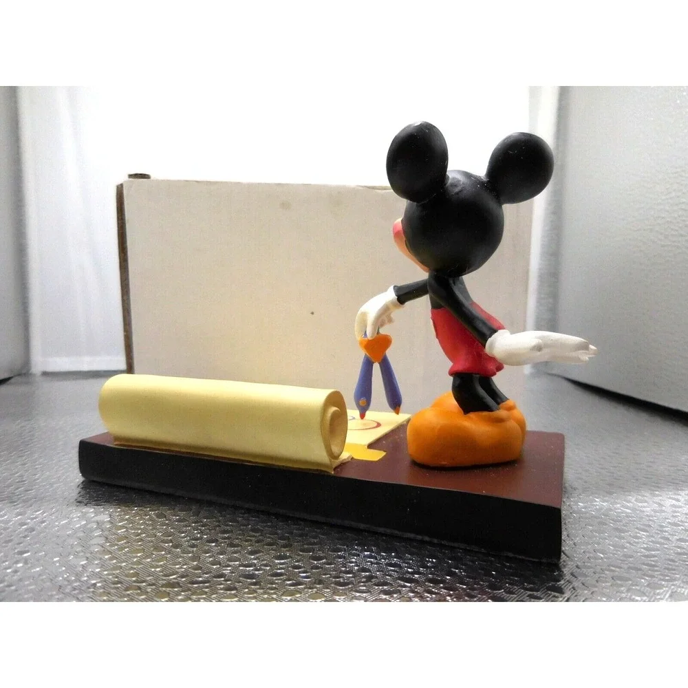 Disney Mickey Mouse Writing Scroll Figure Stand 5 1/2